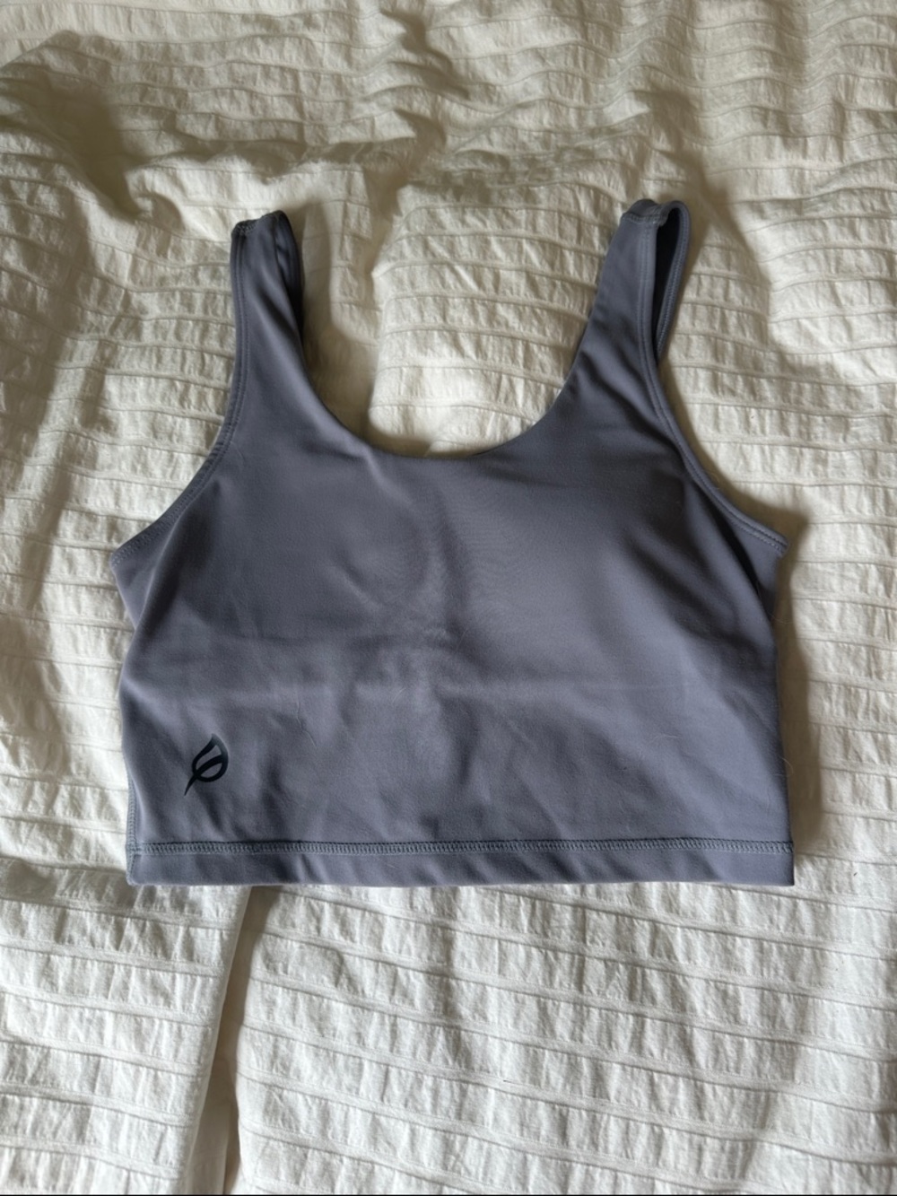 P'tula Lavender lavender Gray Scoop Crop Sports Bra